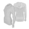 Mobile Cooling Women's Cooling Hooded Long-Sleeve Shirt, 92% Recycled Polyester, 8% Spandex Outer, White, Size M MCWT03040321 - alternate 1